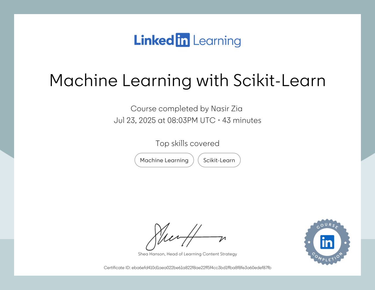 Nasir Zia certification 7