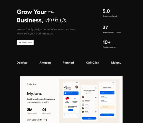 New Age UX/UI project